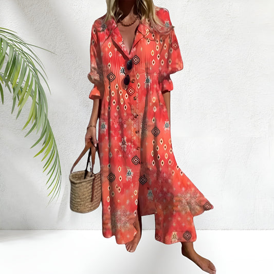 Selma™ – Lyxig boho-vårklänning