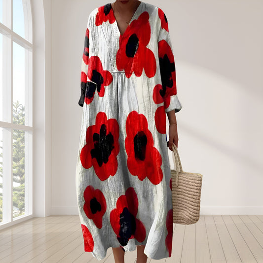 Mira™ | Elegant klänning med blommönster